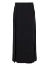 Totême Belt-loop Midi Skirt In Black