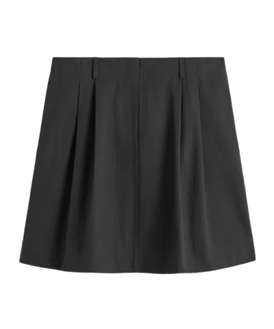 Totême Belt Loop Midi Skirt In Black