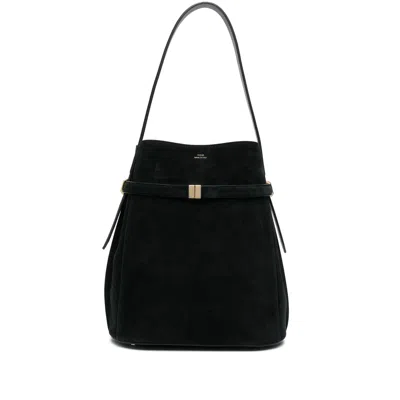 Totême Belted Bucket Bag In Red