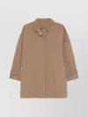 Totême Belted Cuffs Trench Coat With Oversized Fit In Brown
