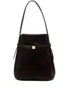 Totême Belted-detail Bucket Bag In Black