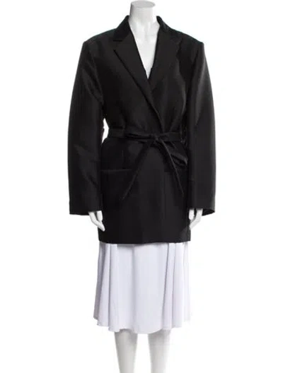 Pre-owned Totême Belted Evening Blazer In Black
