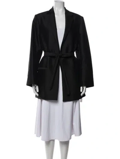 Pre-owned Totême Belted Evening Blazer Blazer In Black