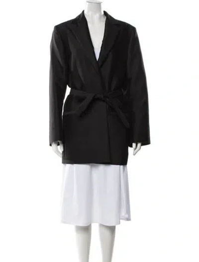 Pre-owned Totême Belted Evening Blazer Blazer In Black