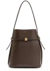 Totême Toteme Belted Leather Bucket Bag