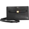 Totême Toteme Belted Leather Crossbody Bag In Black