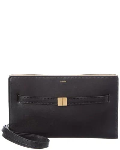 Totême Toteme Belted Leather Crossbody In Black