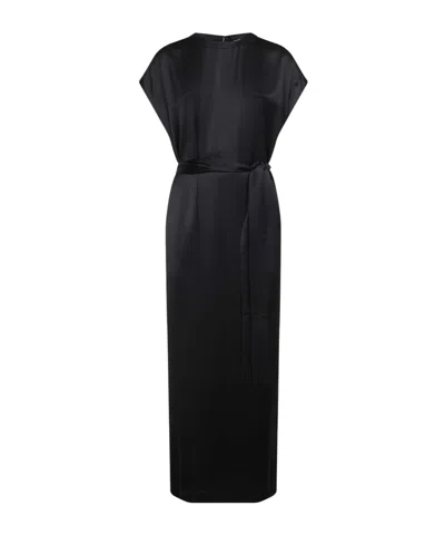 Totême Belted Maxi Dress In Black