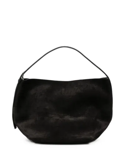 Totême Toteme Main Belted Medium Leather Tote Bag In Brown