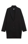 Totême Toteme Belted Shawl Collar Wool Cardigan In Black
