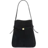 Totême Toteme Belted Suede Bucket Bag