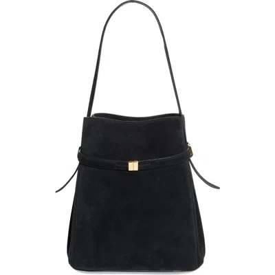 Totême Toteme Belted Suede Bucket Bag