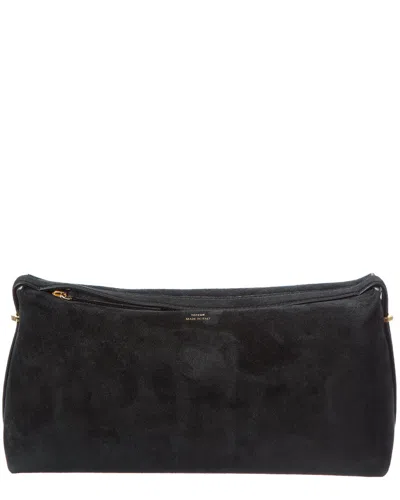 Totême Toteme Belted Suede Clutch In Black