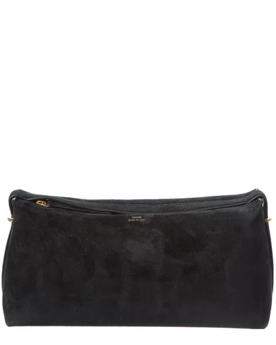 Totême Toteme Pre Suede Leather Clutch In Black