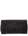 Totême Toteme Belted Suede Clutch In Black