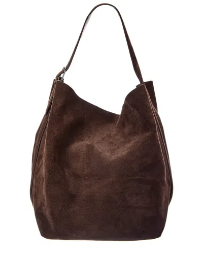 Totême Toteme Belted Suede Tote In White