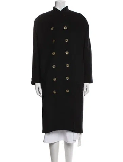 Pre-owned Totême Bergerac Wool Coat In Black