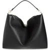 Totême Toteme Bevel Grained Leather Shoulder Bag In Black