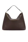 Totême Bevel Grained Leather Tote Bag In Black