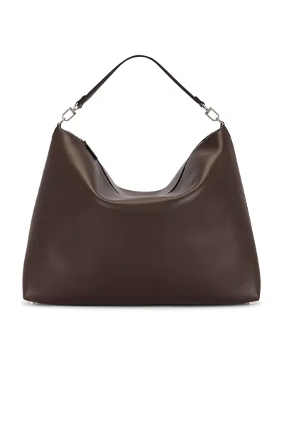 Totême Bevel Grained Leather Tote Bag In Black