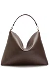 Totême Toteme Bevel Grained Leather Tote In Gray