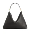 Totême Bevel Slouchy Grain Leather Tote Bag In Black