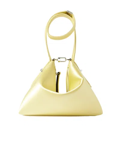 Totême Bevel Satin Tote In Yellow