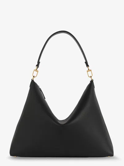 Totême Bevel Leather Shoulder Bag In Black