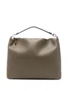 Totême Bevel Leather Shoulder Bag In Gray