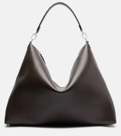 Totême Bevel Leather Tote Bag In Black