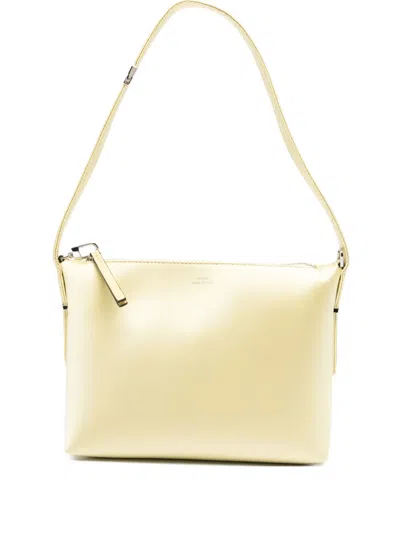 Totême Bevel Satin Shoulder Bag In Yellow