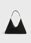 Totême Bevel Suede Bag Black In Black