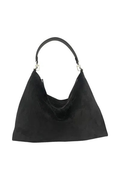 Totême Toteme Bevel Suede Bags In Black