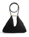 Totême Bevel Suede Wristlet In Black