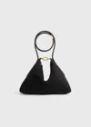 Totême Bevel Suede Wristlet Black In Black