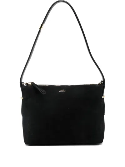 Totême Bevel Suede Wristlet In Black