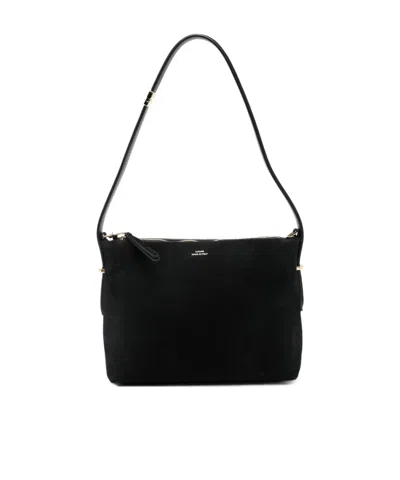 Totême Bevel Suede Wristlet In Black