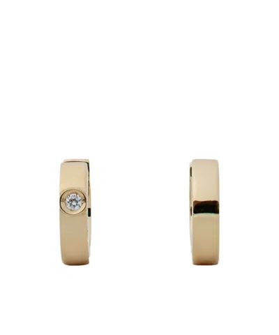 Totême Bezel Diamond Hoops