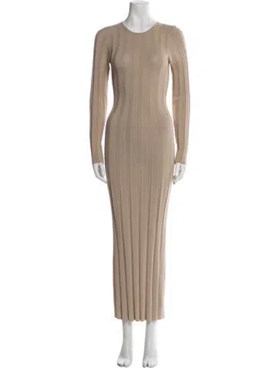 Pre-owned Totême 'bianco' Long Dress In Neutral
