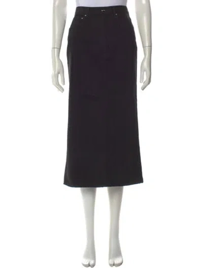 Pre-owned Totême Bitti Long Skirt In Black