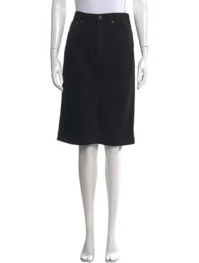 Pre-owned Totême Bitti Midi Length Skirt In Black