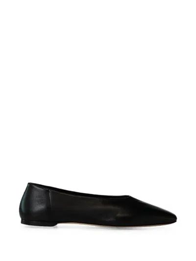 Totême Toteme Pre Slip Leather Ballets In Black
