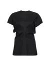 Totême Toteme Women Black Basketweave Slouch Waist Top In Black
