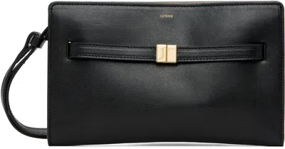 Totême Black Belted Leather Crossbody Bag