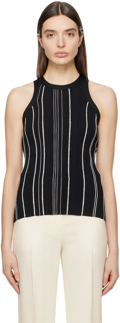 Totême Ribbed-knit Tank In Black