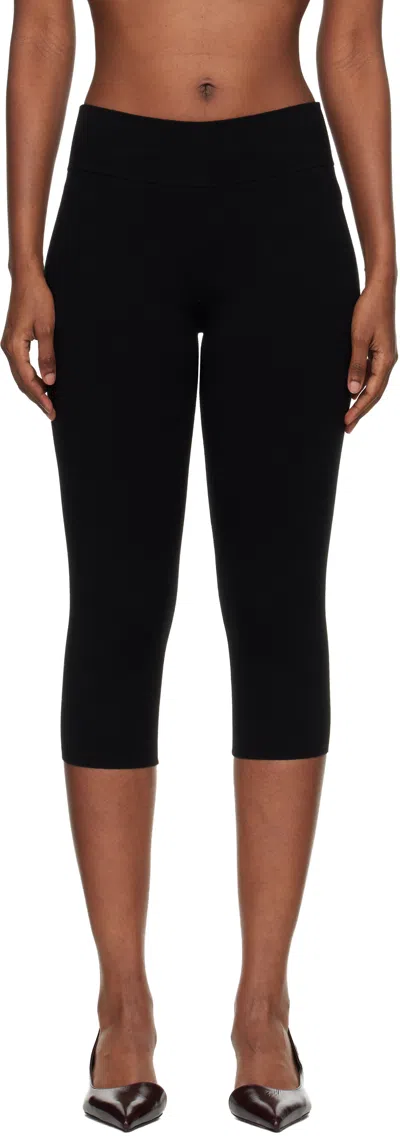Totême Black Capri Knit Leggings