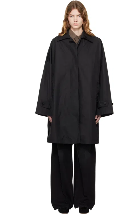 Totême Long-sleeved Trench Coat In Animal Print