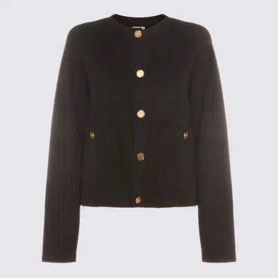 Totême Black Cashmere Knitwear In Brown