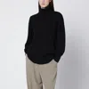 Totême Black Cashmere Turtleneck In Black