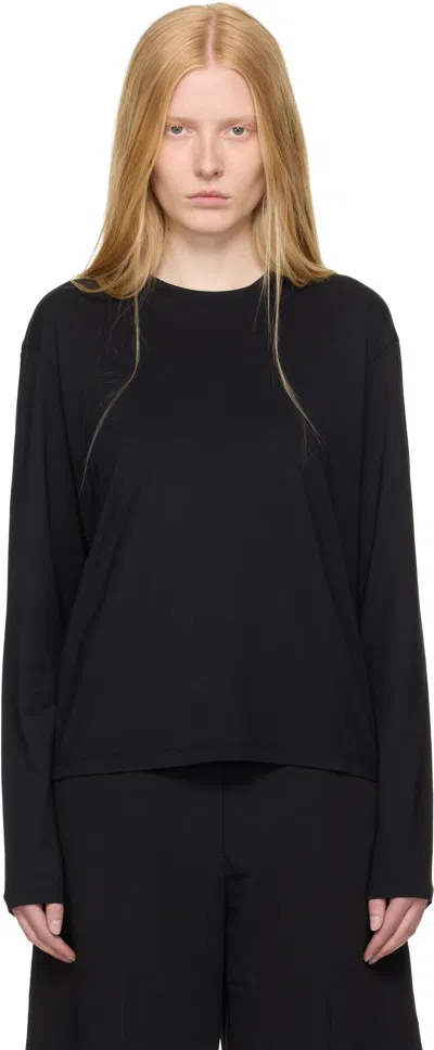 Totême Black Classic Long-sleeve T-shirt